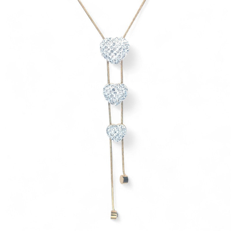 Amnesia Jewellery | Gold Plated Stainless Steel Amore Drop Necklace