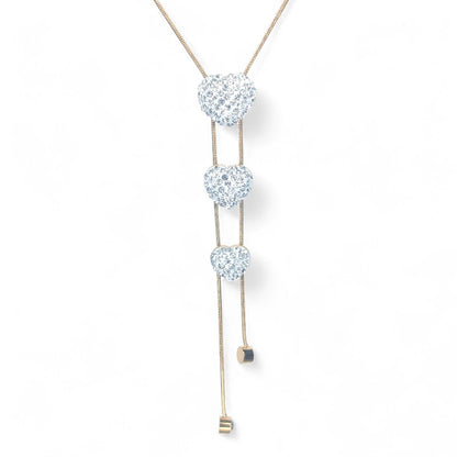 Amnesia Jewellery | Gold Plated Stainless Steel Amore Drop Necklace