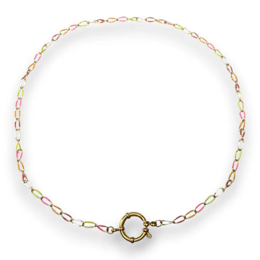 Amnesia Jewellery | Gold Plated Stainless Steel Cassie Paperclip Chain Necklace