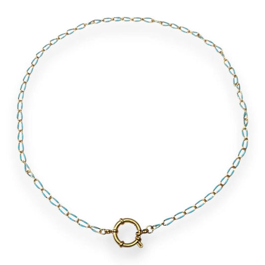 Amnesia Jewellery | Gold Plated Stainless Steel Demi Paperclip Chain Necklace
