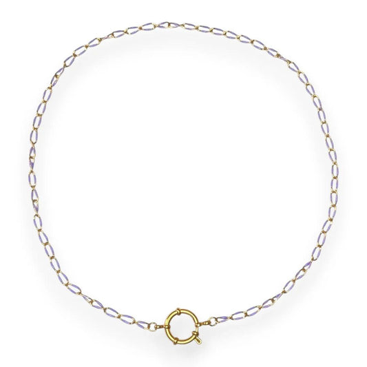 Amnesia Jewellery | Gold Plated Stainless Steel Sharna Paperclip Chain Necklace