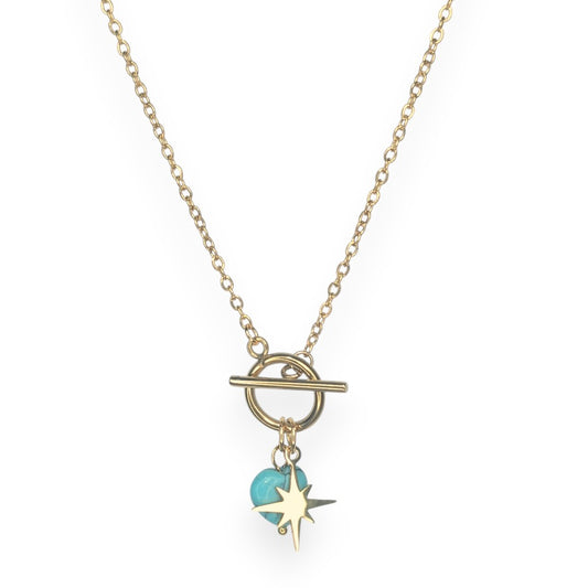 Amnesia Jewellery | Gold Plated Jasmine Wish Upon A Star Necklace