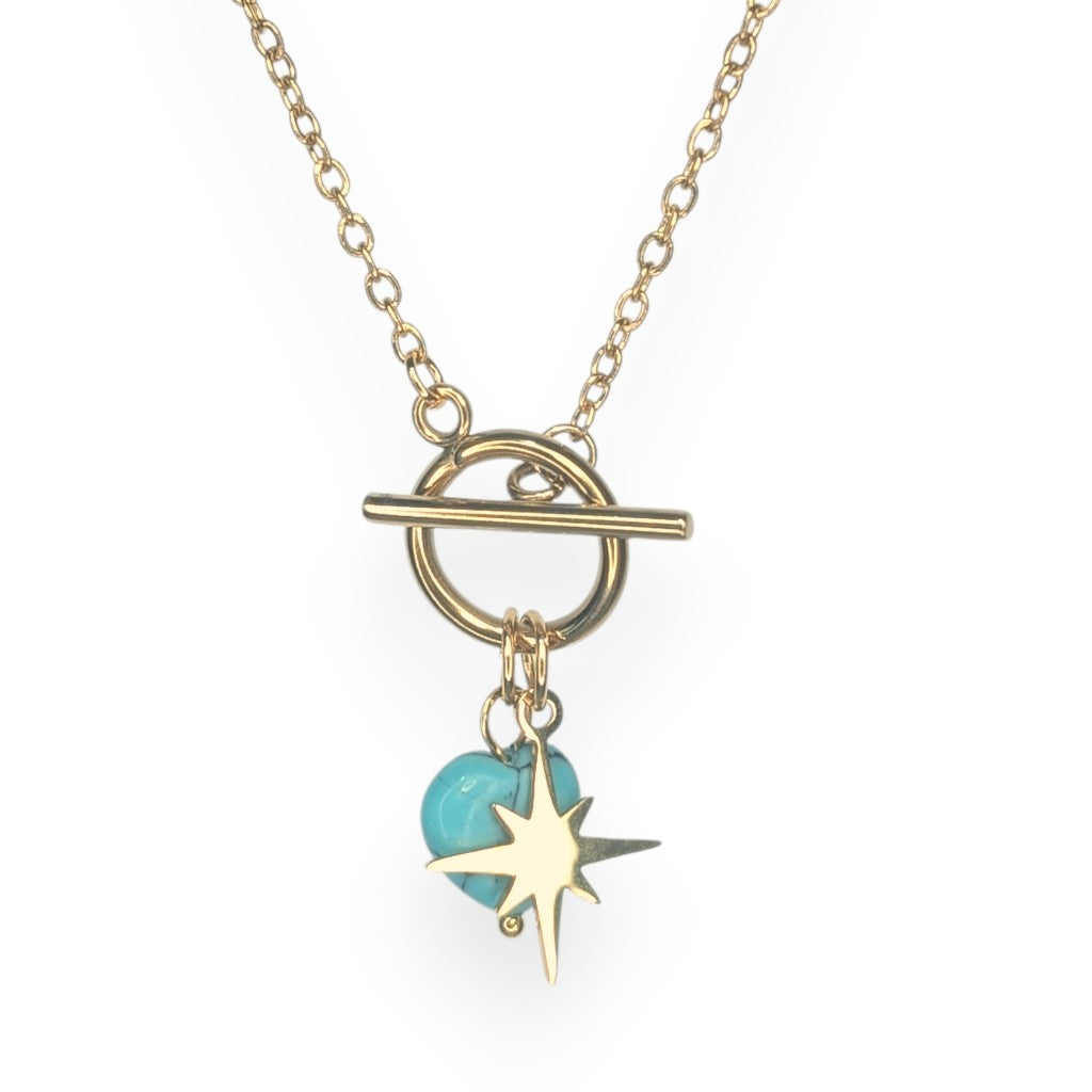 Amnesia Jewellery | Gold Plated Jasmine Wish Upon A Star Necklace